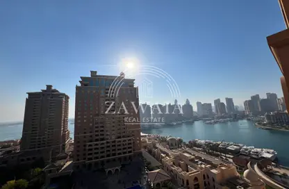 Apartment - 1 Bedroom - 2 Bathrooms for rent in East Porto Drive - Porto Arabia - The Pearl Island - Doha
