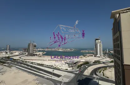 شقة - غرفة نوم - 2 حمامات للايجار في برج داماك ووترفرونت - القسم السكني - الواجهة المائية - الوسيل