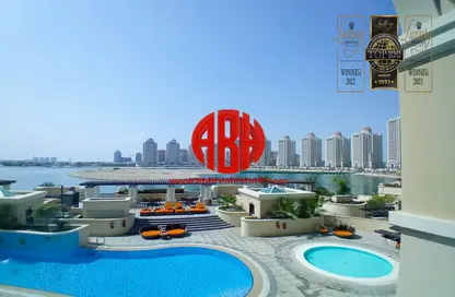 Apartment - Studio - 1 Bathroom for rent in Viva West - Viva Bahriyah - The Pearl Island - Doha