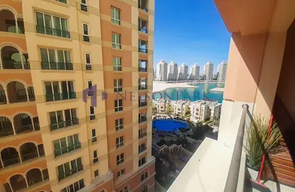 شقة - غرفة نوم - 1 حمام للايجار في فيفا غرب - فيفا بحرية - جزيرة اللؤلؤة - الدوحة