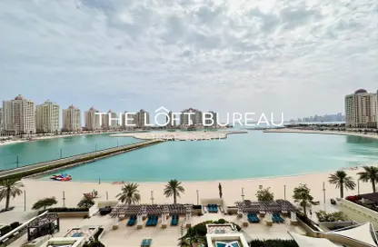Apartment - 1 Bedroom - 1 Bathroom for rent in Viva West - Viva Bahriyah - The Pearl Island - Doha