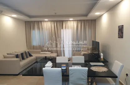 Living / Dining Room image for: Apartment - 1 Bedroom - 2 Bathrooms for sale in Artan Residence Apartments Fox Hills 150 - Fox Hills - Lusail, Image 1