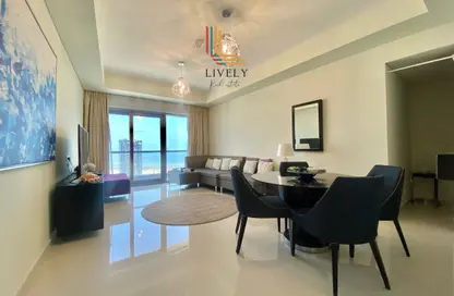 شقة - غرفة نوم - 2 حمامات للايجار في برج داماك ووترفرونت - القسم السكني - الواجهة المائية - الوسيل شقة - غرفة نوم - 2 حمامات للايجار في برج داماك ووترفرونت - القسم السكني - الواجهة المائية - الوسيل