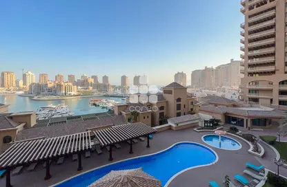 Apartment - 1 Bedroom - 2 Bathrooms for rent in East Porto Drive - Porto Arabia - The Pearl Island - Doha