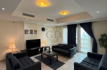 Apartment - 2 Bedrooms - 3 Bathrooms for rent in Tower 9 - Porto Arabia - The Pearl Island - Doha