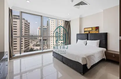 Room / Bedroom image for: Apartment - 2 Bedrooms - 2 Bathrooms for rent in Regency Business Center 2 - Regency Business Center 2 - Corniche Road - Doha, Image 1