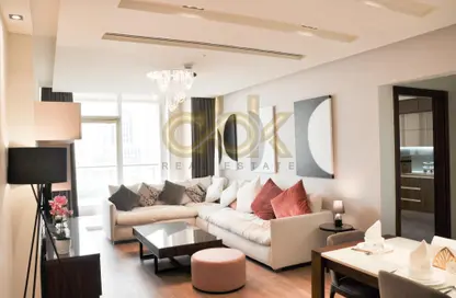 Living Room image for: Apartment - 2 Bedrooms - 2 Bathrooms for rent in Lusail City - Lusail, Image 1