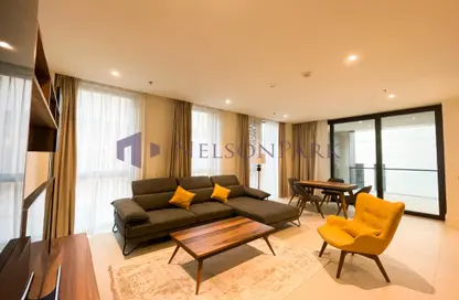 Living / Dining Room image for: Apartment - 1 Bedroom - 2 Bathrooms for rent in Al Kahraba 1 - Al Kahraba - Msheireb Downtown Doha - Doha, Image 1