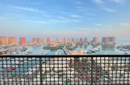 شقة - 3 غرف نوم - 4 حمامات للايجار في طريق بورتو الشرقي - بورتو أرابيا - جزيرة اللؤلؤة - الدوحة