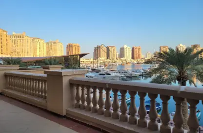 Balcony image for: Townhouse - 2 Bedrooms - 3 Bathrooms for rent in Porto Arabia - The Pearl Island - Doha, Image 1