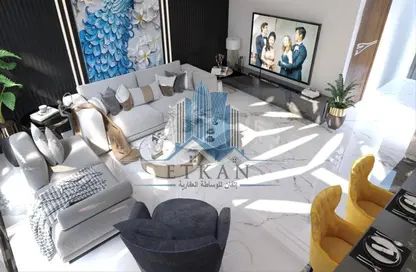 Living Room image for: Apartment - 2 Bedrooms - 3 Bathrooms for sale in Fox Hills A13 - Fox Hills - Lusail, Image 1