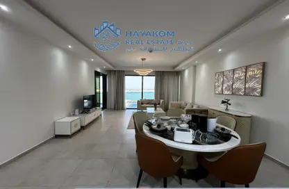 Living / Dining Room image for: Apartment - 1 Bedroom - 1 Bathroom for rent in Marina District - Lusail, Image 1