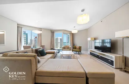 شقة - غرفة نوم - 2 حمامات للايجار في برج داماك مارينا - منطقة المارينا - الوسيل