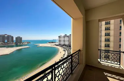 Balcony image for: Apartment - 2 Bedrooms - 3 Bathrooms for rent in Viva East - Viva Bahriyah - The Pearl Island - Doha, Image 1