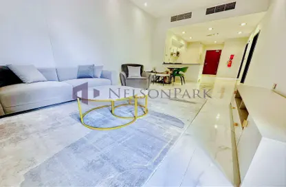 Living / Dining Room image for: Apartment - 1 Bedroom - 2 Bathrooms for rent in Fox Hills - Lusail, Image 1