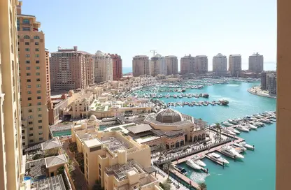 Apartment - 1 Bedroom - 2 Bathrooms for rent in East Porto Drive - Porto Arabia - The Pearl Island - Doha