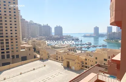 Apartment - 1 Bedroom - 2 Bathrooms for rent in West Porto Drive - Porto Arabia - The Pearl Island - Doha