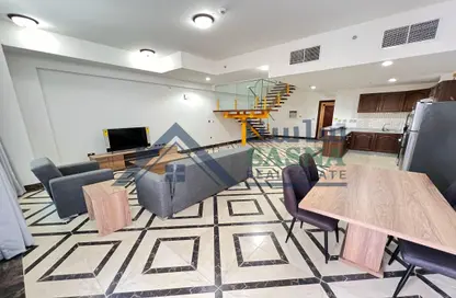 Living / Dining Room image for: Apartment - 2 Bedrooms - 3 Bathrooms for rent in Fox Hills A13 - Fox Hills - Lusail, Image 1