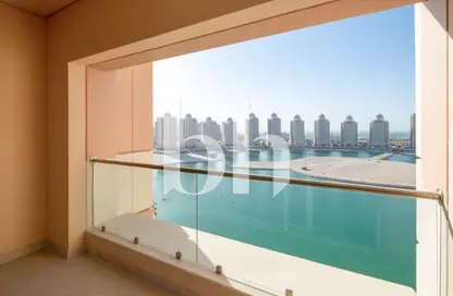 شقة - غرفة نوم - 2 حمامات للايجار في فيفا غرب - فيفا بحرية - جزيرة اللؤلؤة - الدوحة