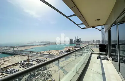Balcony image for: Apartment - 2 Bedrooms - 2 Bathrooms for rent in Burj DAMAC Waterfront - Waterfront Residential - The Waterfront - Lusail, Image 1