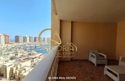 شقة - غرفة نوم - 2 حمامات للايجار في طريق بورتو الغربي - بورتو أرابيا - جزيرة اللؤلؤة - الدوحة