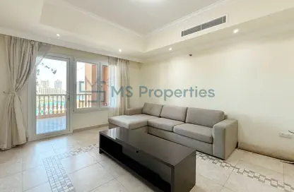 Apartment - 1 Bedroom - 2 Bathrooms for rent in West Porto Drive - Porto Arabia - The Pearl Island - Doha