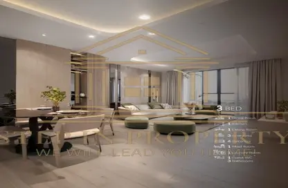 شقة - غرفة نوم - 2 حمامات للبيع في مرتفعات مارينا لوسيل - منطقة المارينا - الوسيل