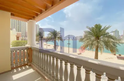 Balcony image for: Apartment - 1 Bedroom - 2 Bathrooms for rent in Tower 22 - Viva Bahriyah - The Pearl Island - Doha, Image 1