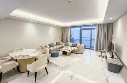 شقة - غرفة نوم - 2 حمامات للايجار في برج مارينا 23 - منطقة المارينا - الوسيل