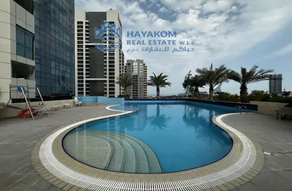 Pool image for: Apartment - 1 Bedroom - 2 Bathrooms for rent in Burj DAMAC Marina - Marina District - Lusail, Image 1