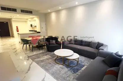 Living / Dining Room image for: Apartment - 1 Bedroom - 2 Bathrooms for sale in Fox Hills - Fox Hills - Lusail, Image 1