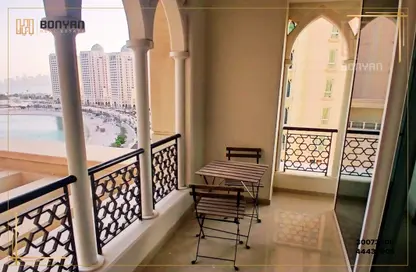 Apartment - 2 Bedrooms - 3 Bathrooms for rent in Viva Central - Viva Bahriyah - The Pearl Island - Doha