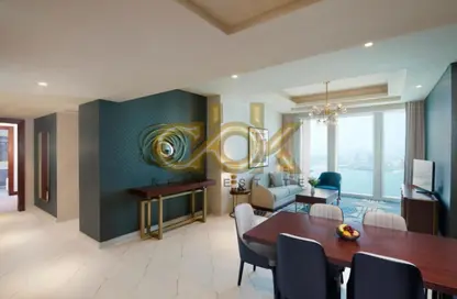 شقة - 3 غرف نوم - 3 حمامات للايجار في برج وست باي - الخليج الجنوبي - الخليج الغربي - الدوحة