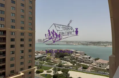 Apartment - 1 Bedroom - 2 Bathrooms for rent in East Porto Drive - Porto Arabia - The Pearl Island - Doha