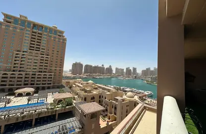 Apartment - 1 Bedroom - 2 Bathrooms for rent in East Porto Drive - Porto Arabia - The Pearl Island - Doha
