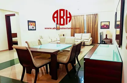 Living / Dining Room image for: Apartment - 1 Bedroom - 2 Bathrooms for rent in Al Khail 3 - Al Khail - Msheireb Downtown Doha - Doha, Image 1