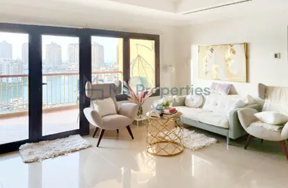 Apartment - 2 Bedrooms - 3 Bathrooms for rent in East Porto Drive - Porto Arabia - The Pearl Island - Doha