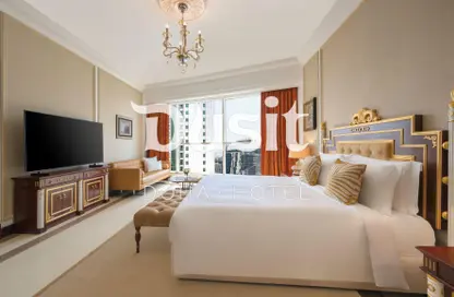 Room / Bedroom image for: Apartment - 4 Bedrooms - 5 Bathrooms for rent in Dusit Hotel  and  Suites Doha - Diplomatic Street - West Bay - Doha, Image 1