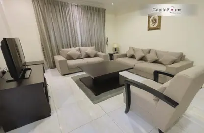 Living Room image for: Apartment - 2 Bedrooms - 2 Bathrooms for rent in Capital One Building - Najma - Doha, Image 1