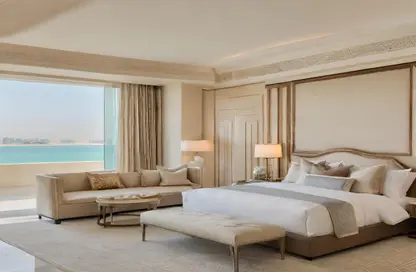Room / Bedroom image for: Apartment - 1 Bedroom - 2 Bathrooms for sale in Porto Arabia - The Pearl Island - Doha, Image 1