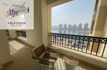 Apartment - 1 Bedroom - 2 Bathrooms for rent in Viva East - Viva Bahriyah - The Pearl Island - Doha
