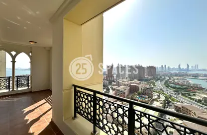 Apartment - 2 Bedrooms - 3 Bathrooms for rent in Viva West - Viva Bahriyah - The Pearl Island - Doha