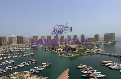 شقة - 3 غرف نوم - 4 حمامات للايجار في طريق بورتو الشرقي - بورتو أرابيا - جزيرة اللؤلؤة - الدوحة