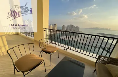 Duplex - 3 Bedrooms - 5 Bathrooms for rent in Viva West - Viva Bahriyah - The Pearl Island - Doha