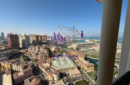 Apartment - 2 Bedrooms - 3 Bathrooms for rent in Viva West - Viva Bahriyah - The Pearl Island - Doha