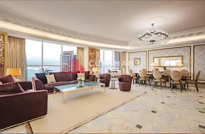 شقة - 4 غرف نوم - 4 حمامات للايجار في شارع الدبلوماسي - الخليج الغربي - الدوحة