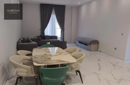 Living / Dining Room image for: Apartment - 1 Bedroom - 2 Bathrooms for rent in Fox Hills A13 - Fox Hills - Lusail, Image 1