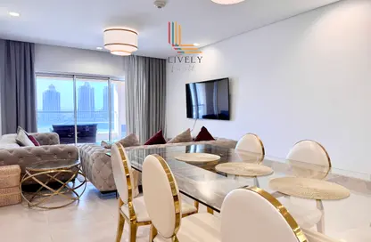 Apartment - 1 Bedroom - 2 Bathrooms for rent in Al Mutahidah Tower - Viva Bahriyah - The Pearl Island - Doha