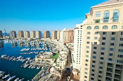 Apartment - 1 Bedroom - 2 Bathrooms for rent in East Porto Drive - Porto Arabia - The Pearl Island - Doha