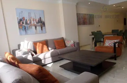 Living / Dining Room image for: Apartment - 3 Bedrooms - 3 Bathrooms for rent in Fereej Bin Mahmoud - Doha, Image 1